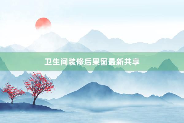 卫生间装修后果图最新共享